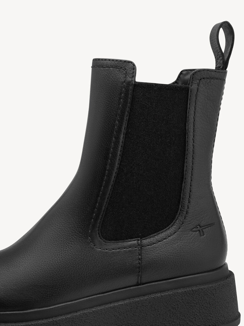 Leder Chelsea Boot - schwarz, BLACK LEATHER, hi-res