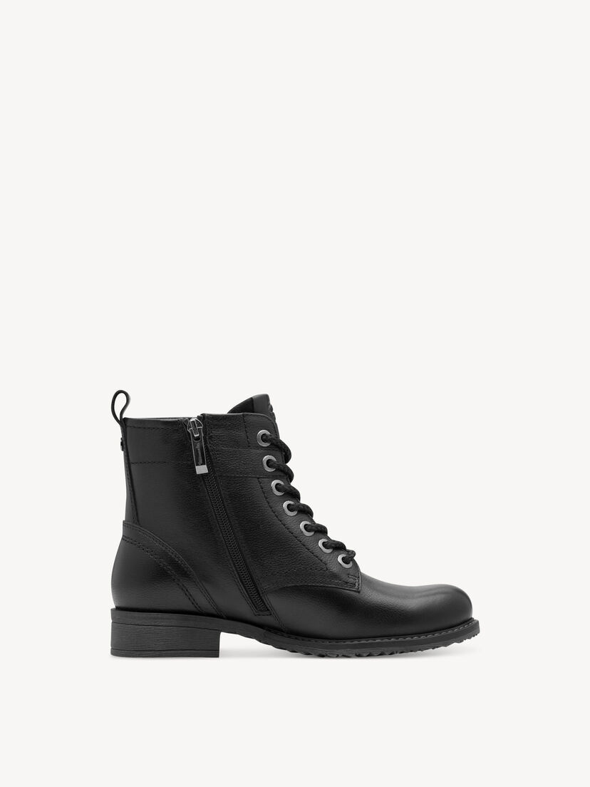 Enkellaarsje - zwart, BLACK LEATHER, hi-res
