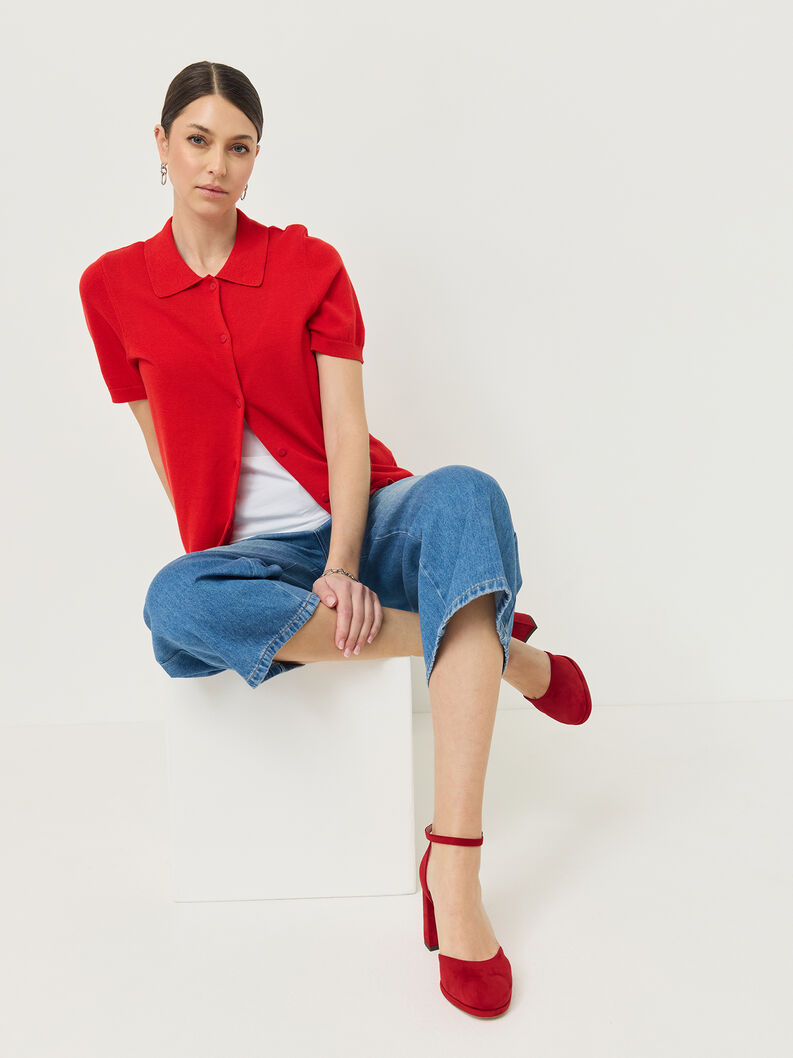 Decollet&eacute; - rosso, RED, hi-res