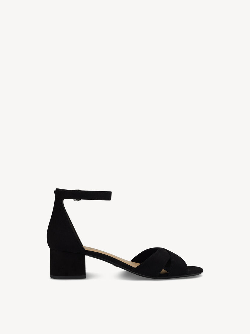 Sandaaltje - zwart, BLACK, hi-res