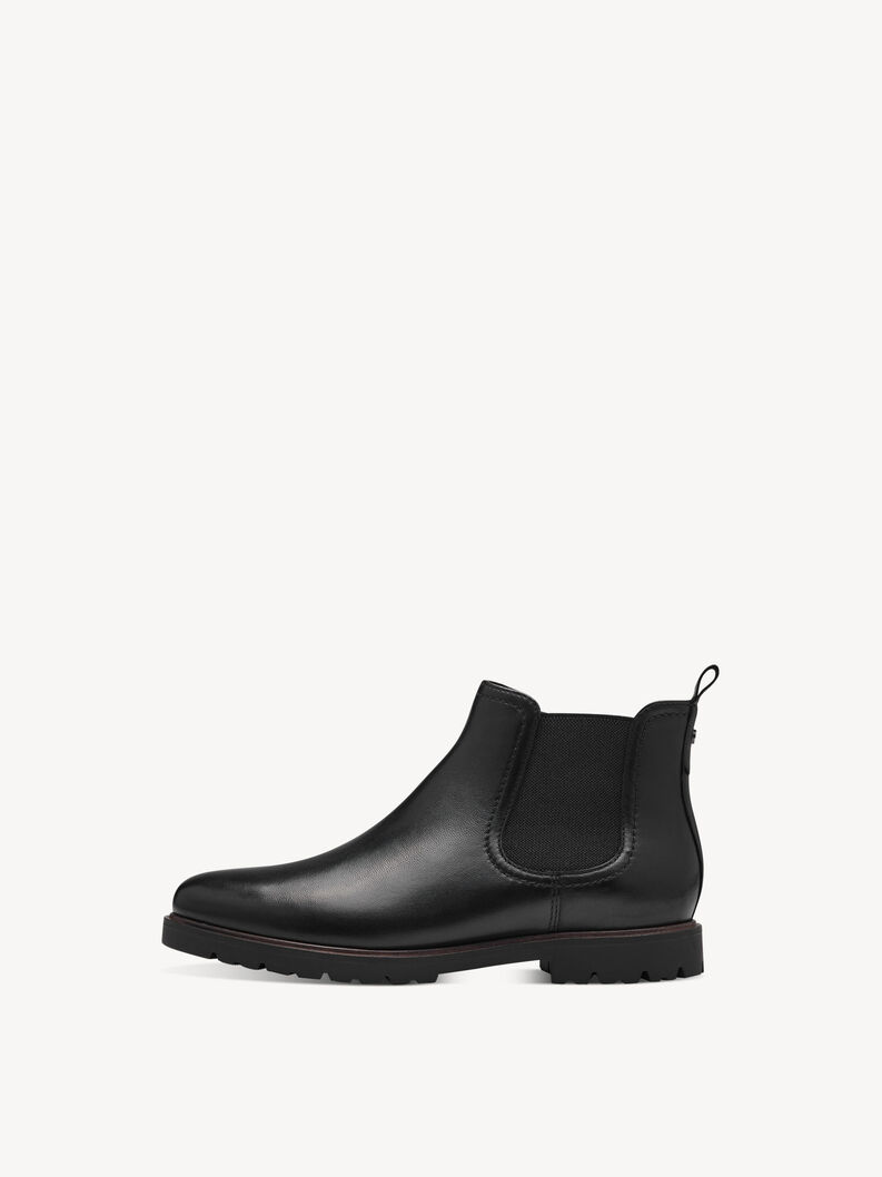 Leder Chelsea Boot - schwarz, BLACK LEATHER, hi-res