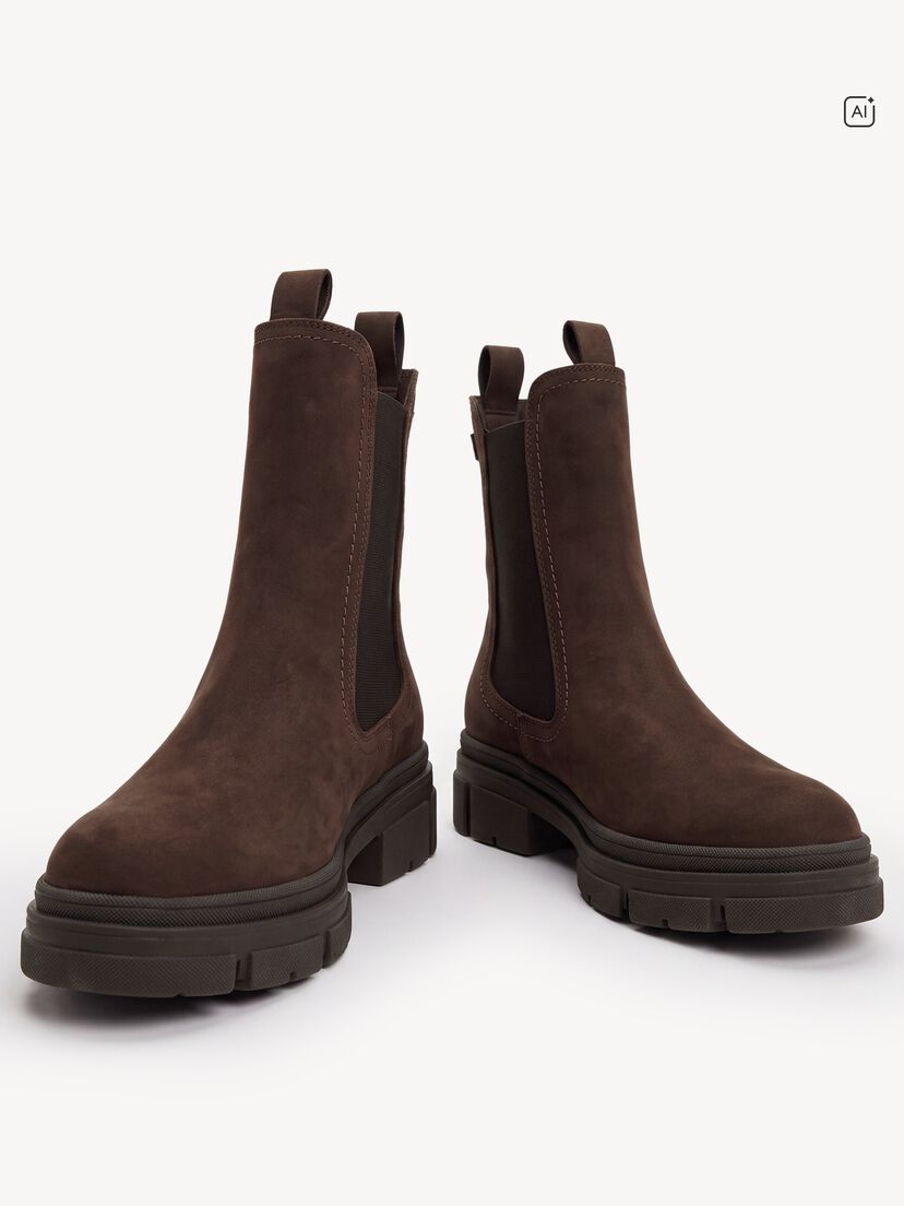 Leren Chelseaboot - bruin, MOCCA NUBUC, hi-res