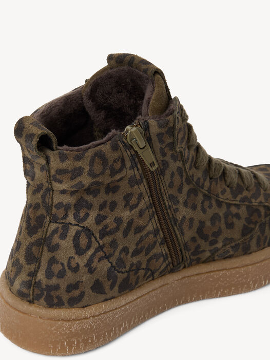 Enkellaarsje, OLIVE LEOPARD, hi-res