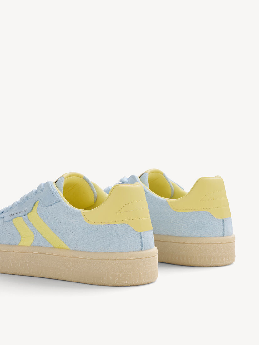 Leren Sneaker - blauw, LIGHT BLUE, hi-res