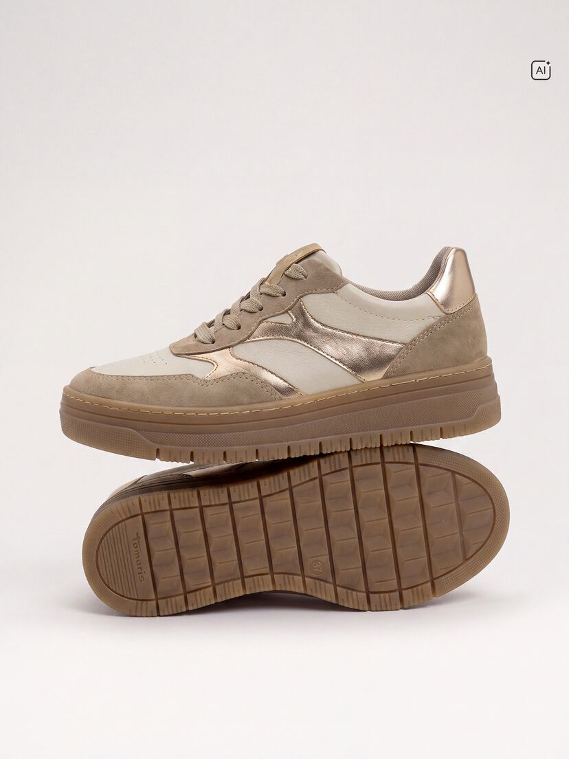 Sneaker - bruin, PEPPER COMB, hi-res