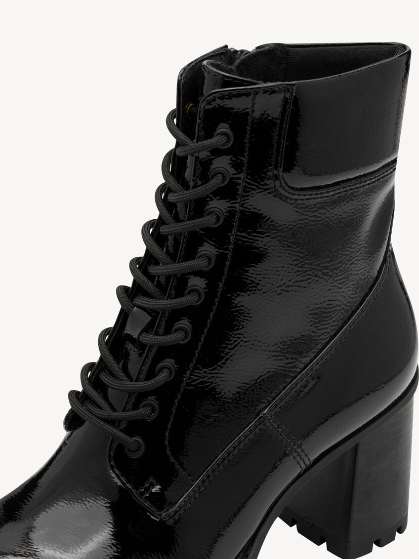 Enkellaarsje - zwart, BLACK PATENT, hi-res