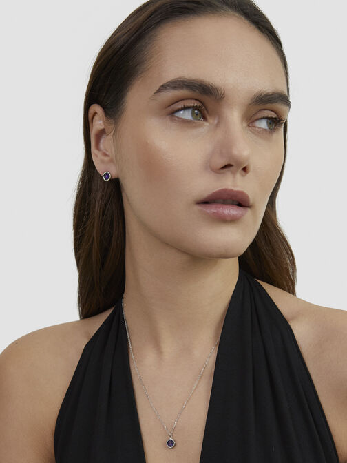 Necklace, silver, hi-res