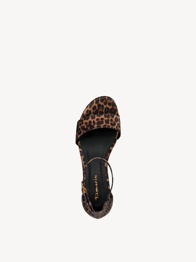 Sandaaltje - bruin, LEOPARD, hi-res