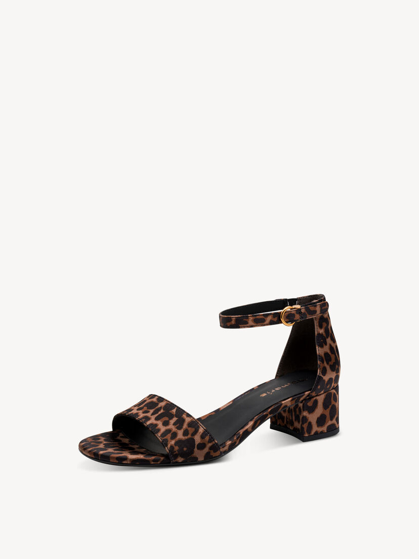 Sandaaltje - bruin, LEOPARD, hi-res