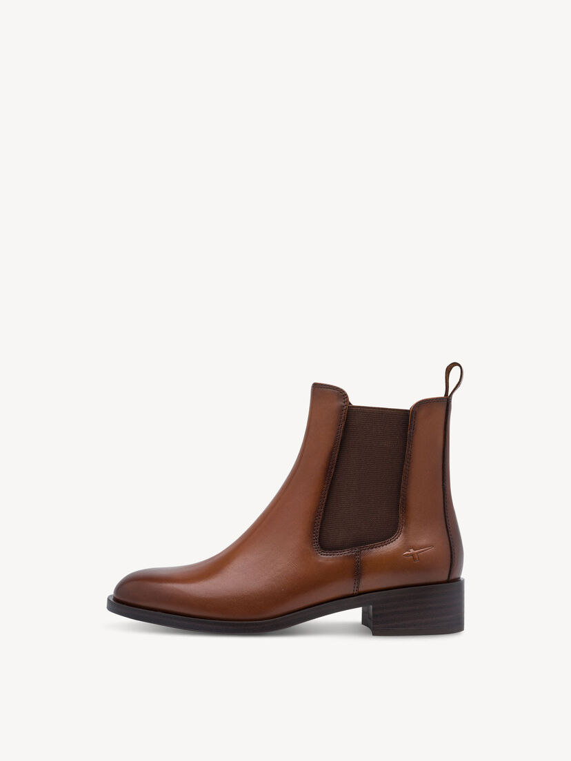 Leren Chelseaboot - bruin, cognac, hi-res