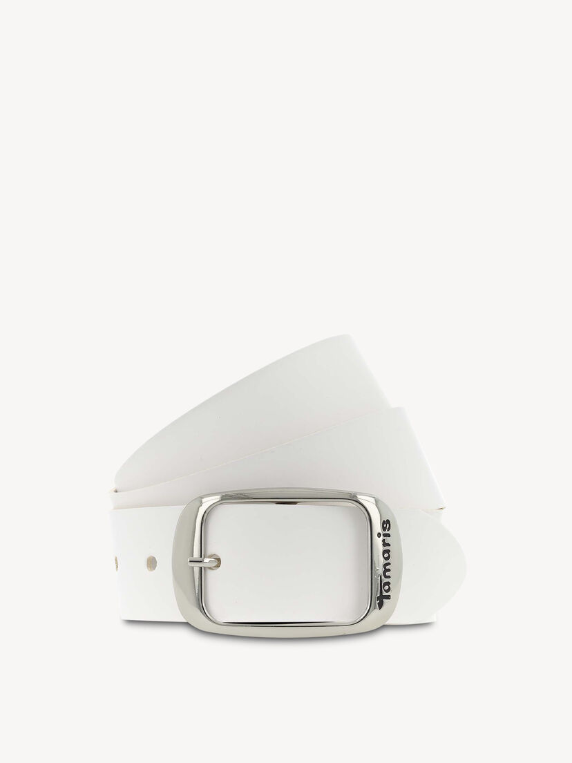 Leren Riem - wit, wit, hi-res