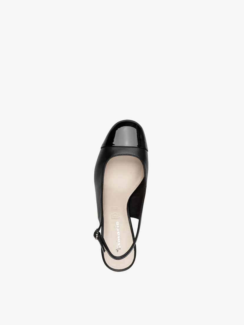 Slingpumps - zwart, BLACK, hi-res
