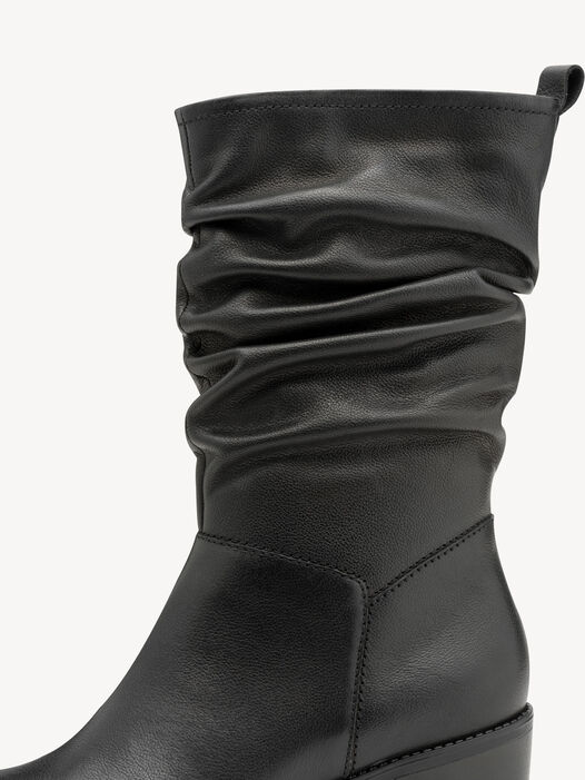 Enkellaarsje, BLACK LEATHER, hi-res