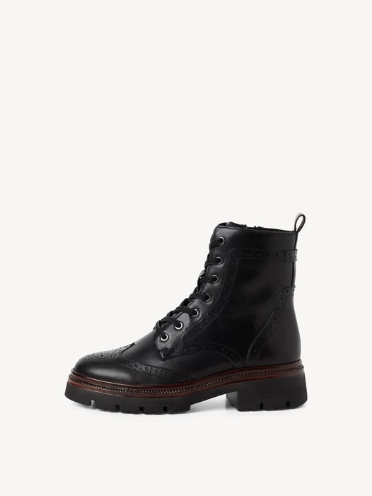 Enkellaarsje, BLACK LEATHER, hi-res