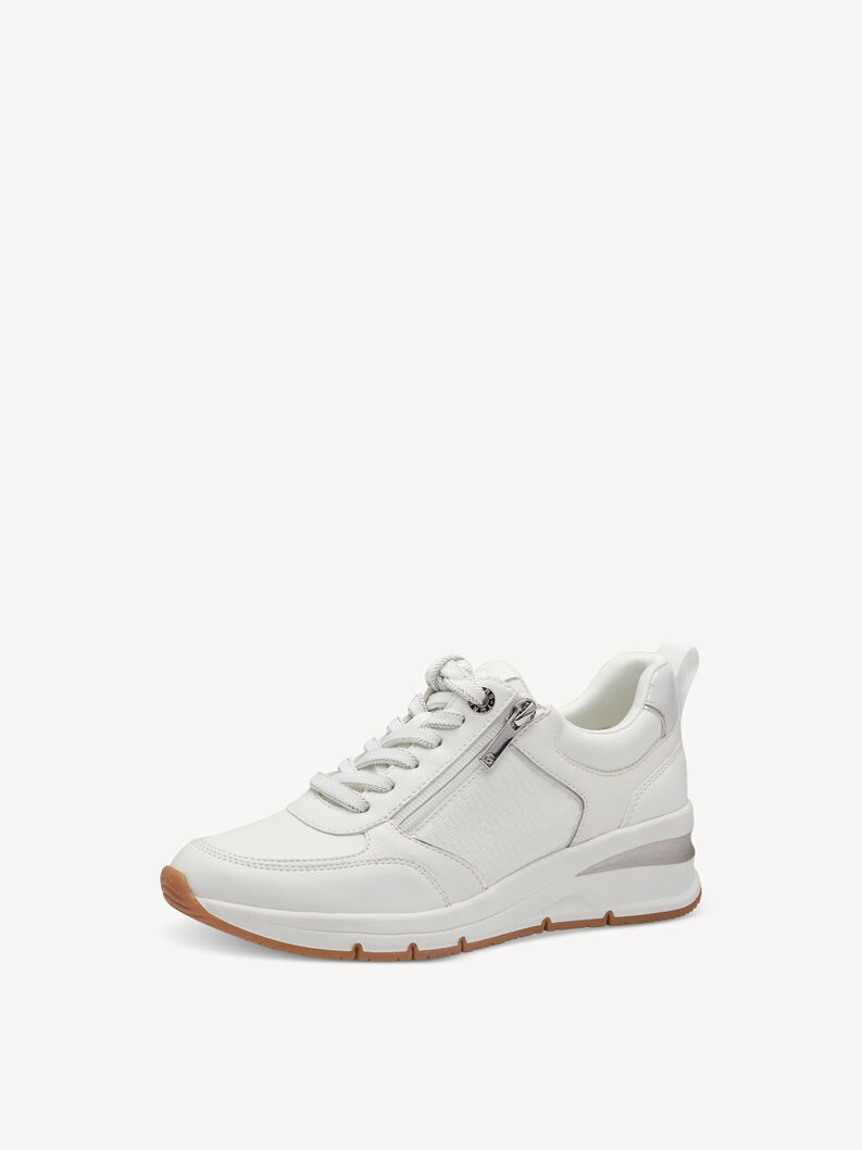 Sneaker - vit, WHITE/SILVER, hi-res
