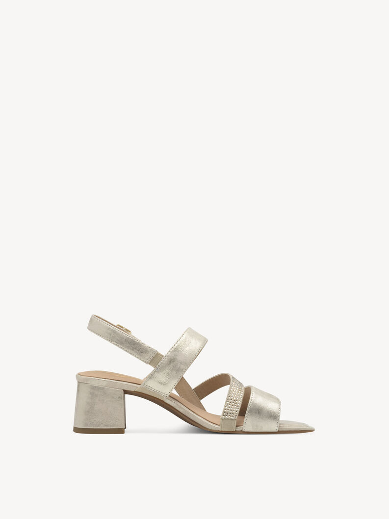 Heeled sandal, CLOUDY GOLD, hi-res