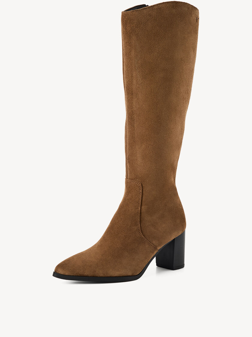 Leren Laarzen - bruin, BROWN, hi-res