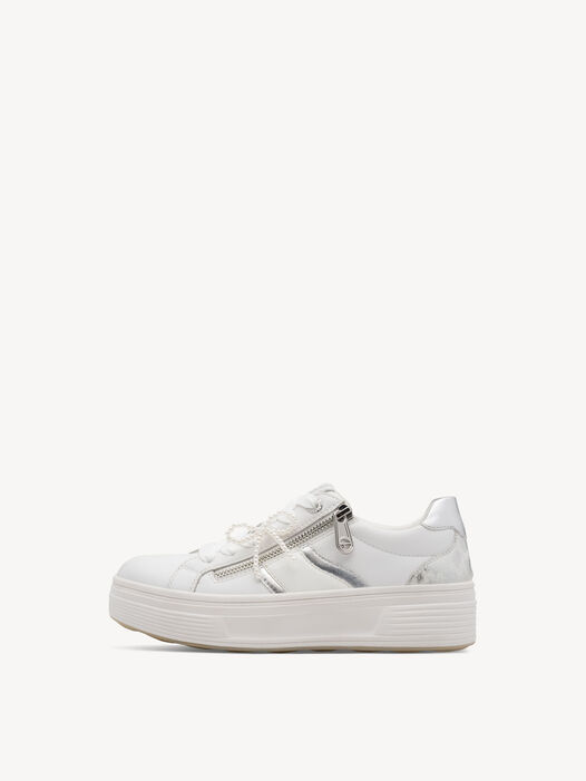 Sneaker, WHITE/SILVER, hi-res