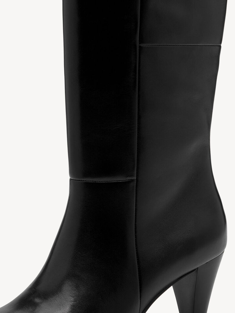 Ankelboots - svart, BLACK LEATHER, hi-res