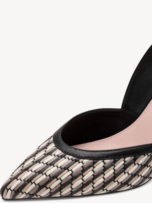 Slingpumps, BLACK COMB, hi-res