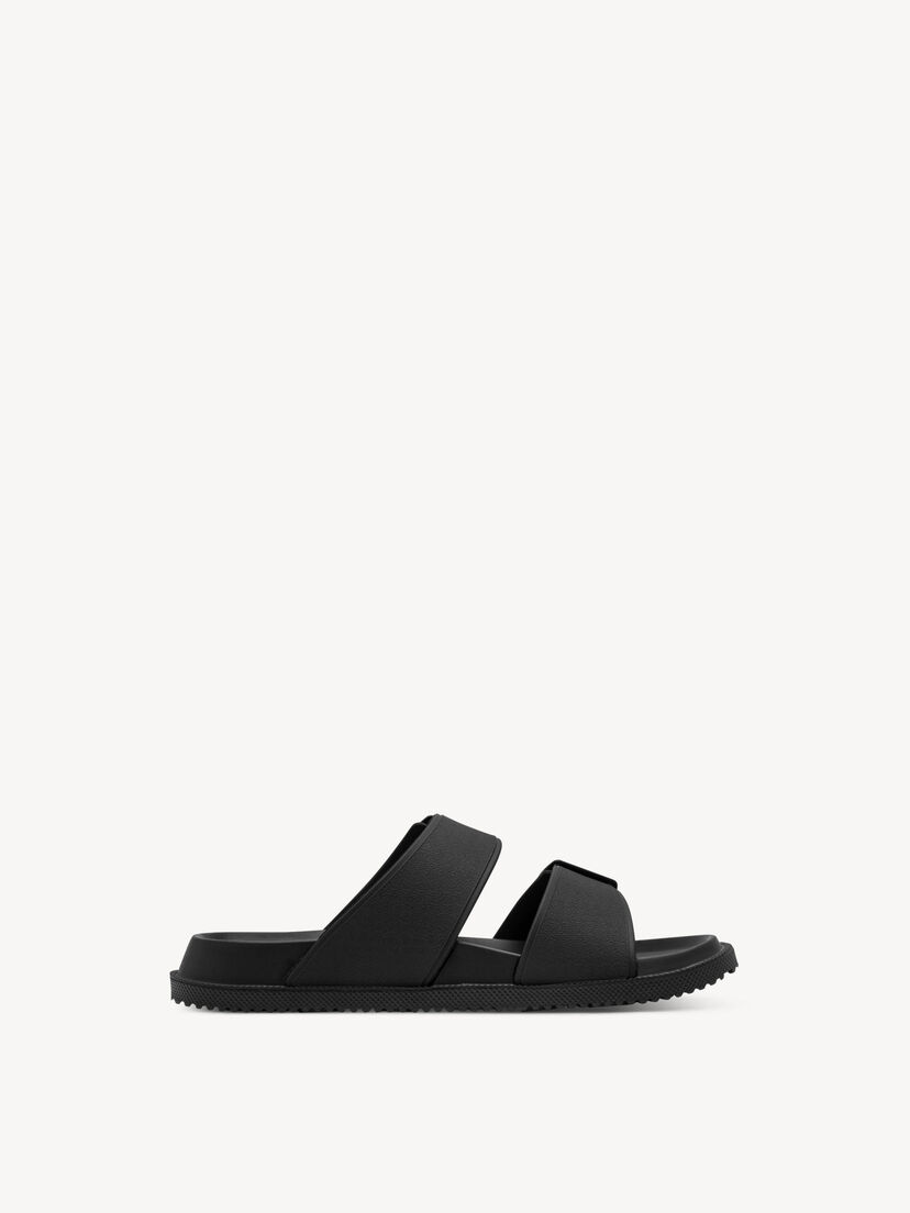 Slipper - zwart, BLACK, hi-res