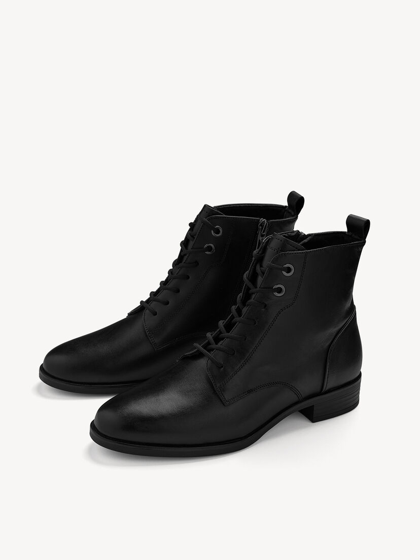 Enkellaarsje - zwart, BLACK, hi-res