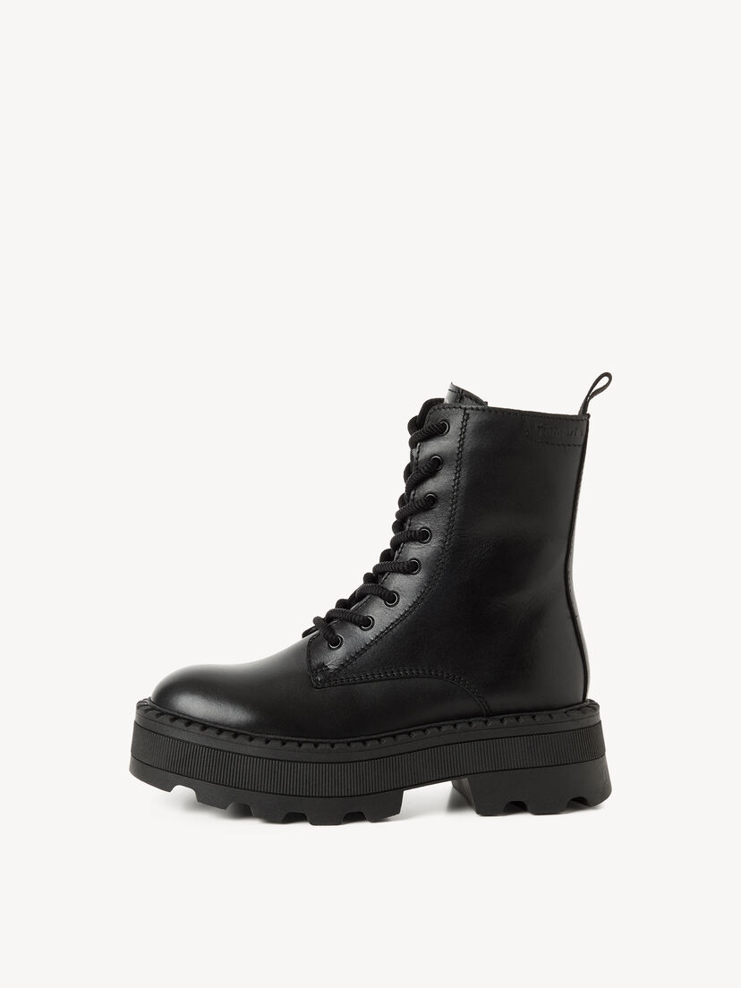Enkellaarsje - zwart, BLACK, hi-res