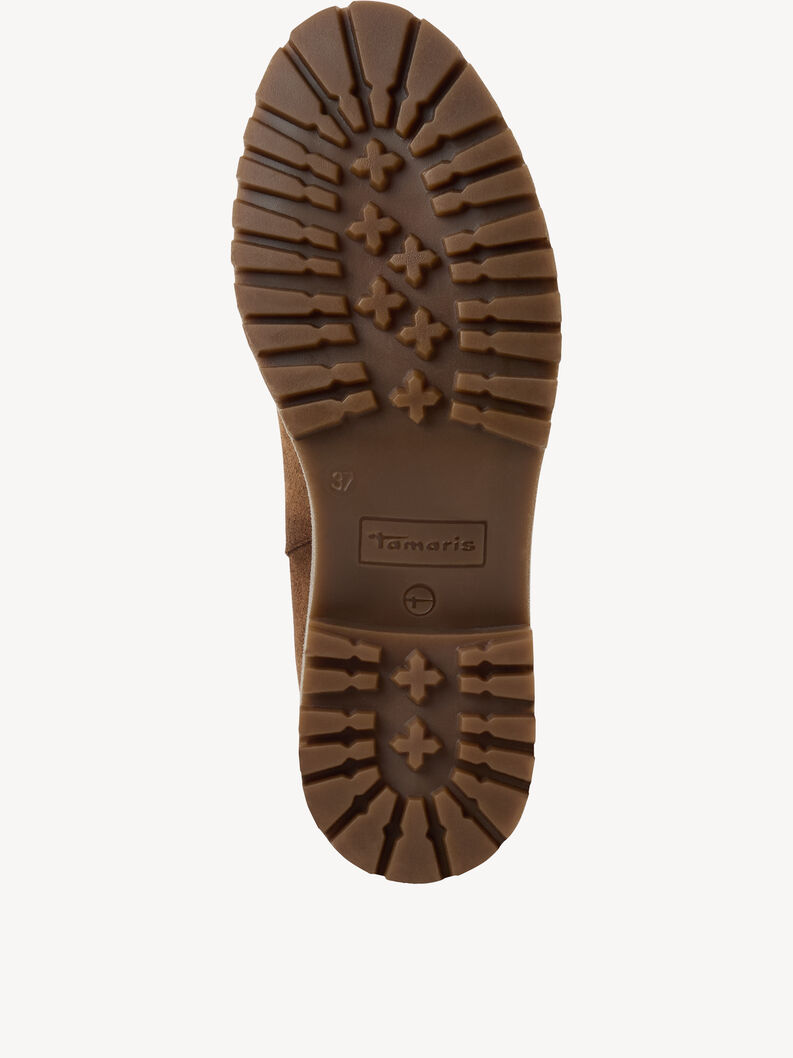 Bottine Chelsea en cuir - marron, BROWN, hi-res