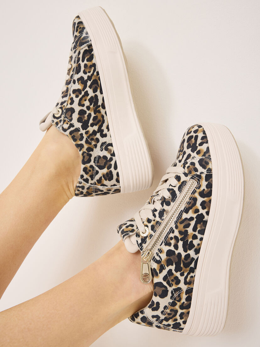 Sneaker - beige, LEOPARD, hi-res