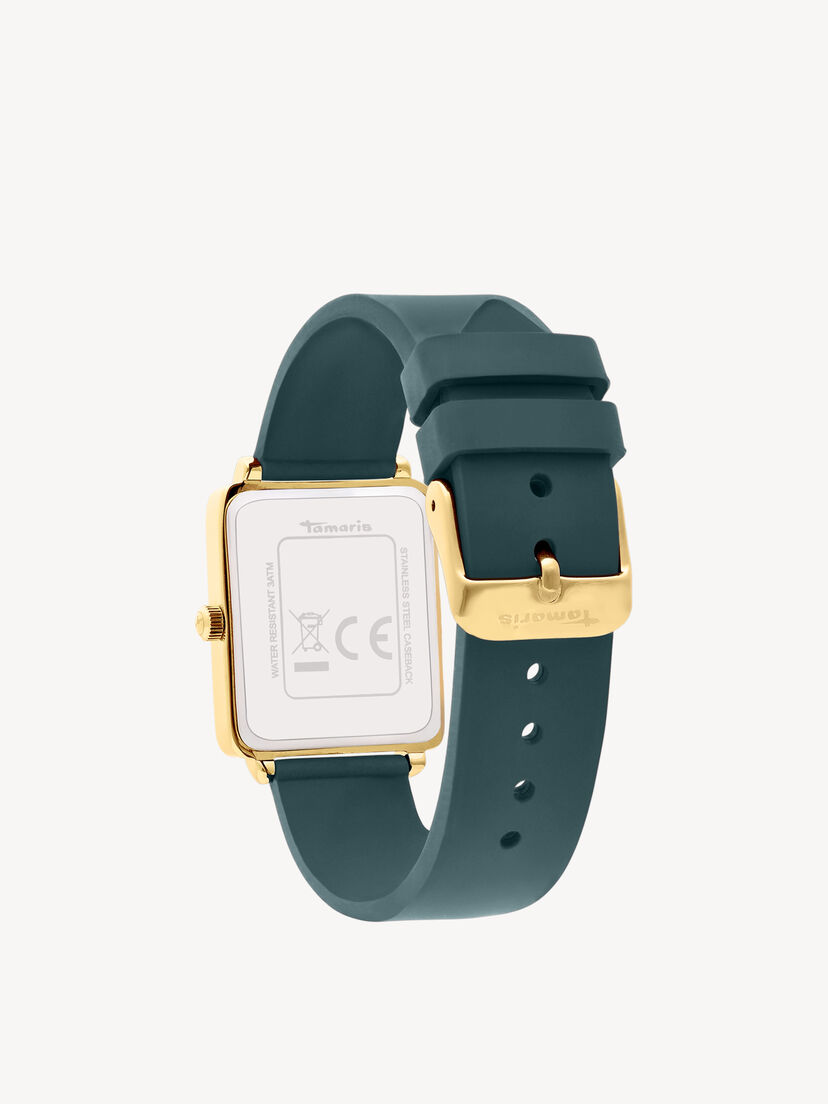 Horloge - goud, gold-sunray  green, hi-res