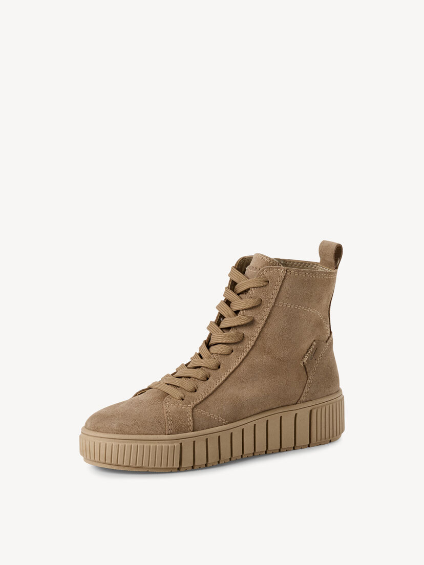 Leren Enkellaarsje - beige, beige, hi-res