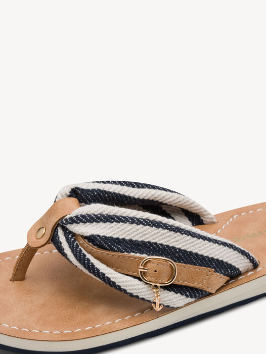 Flip Flops, NAVY STRIPES, hi-res