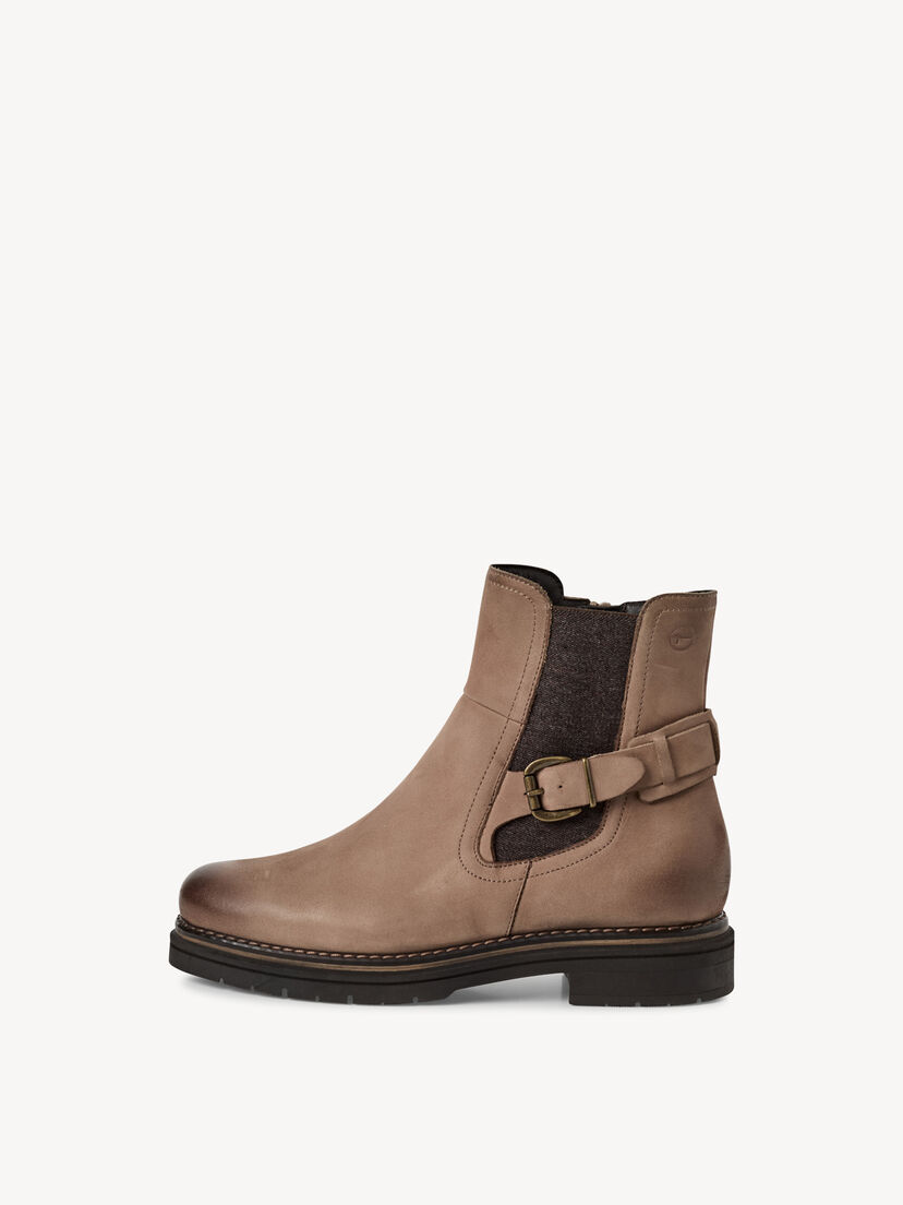 Leren Chelseaboot - beige, TAUPE NUBUC, hi-res
