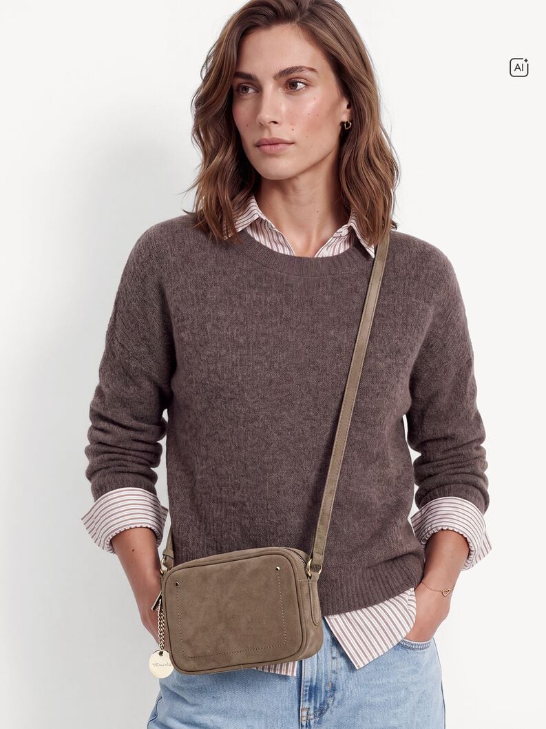 Borsa a tracolla - grigio, grey, hi-res