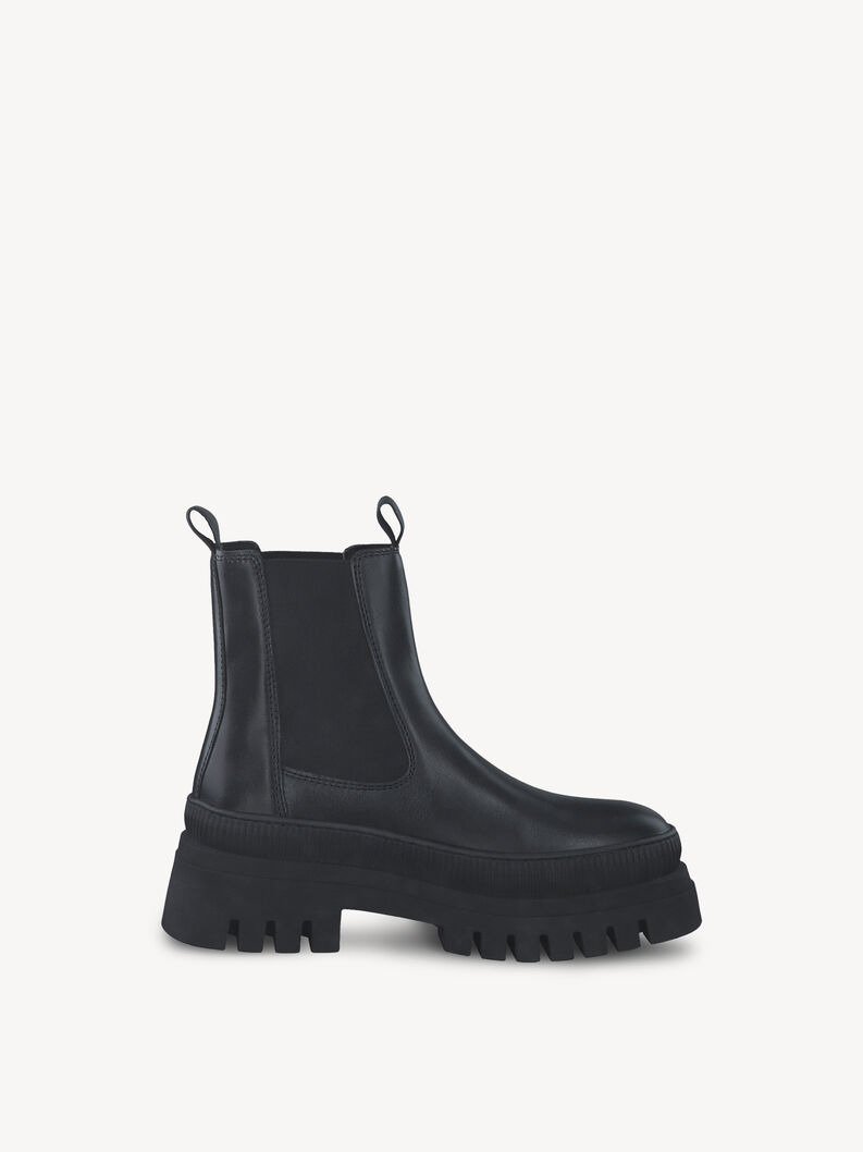 Leder Chelsea Boot - schwarz, BLACK LEATHER, hi-res