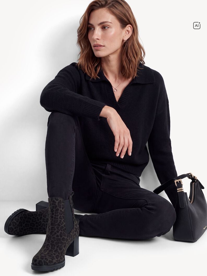 Chelsea boot, GREY LEOPARD, hi-res