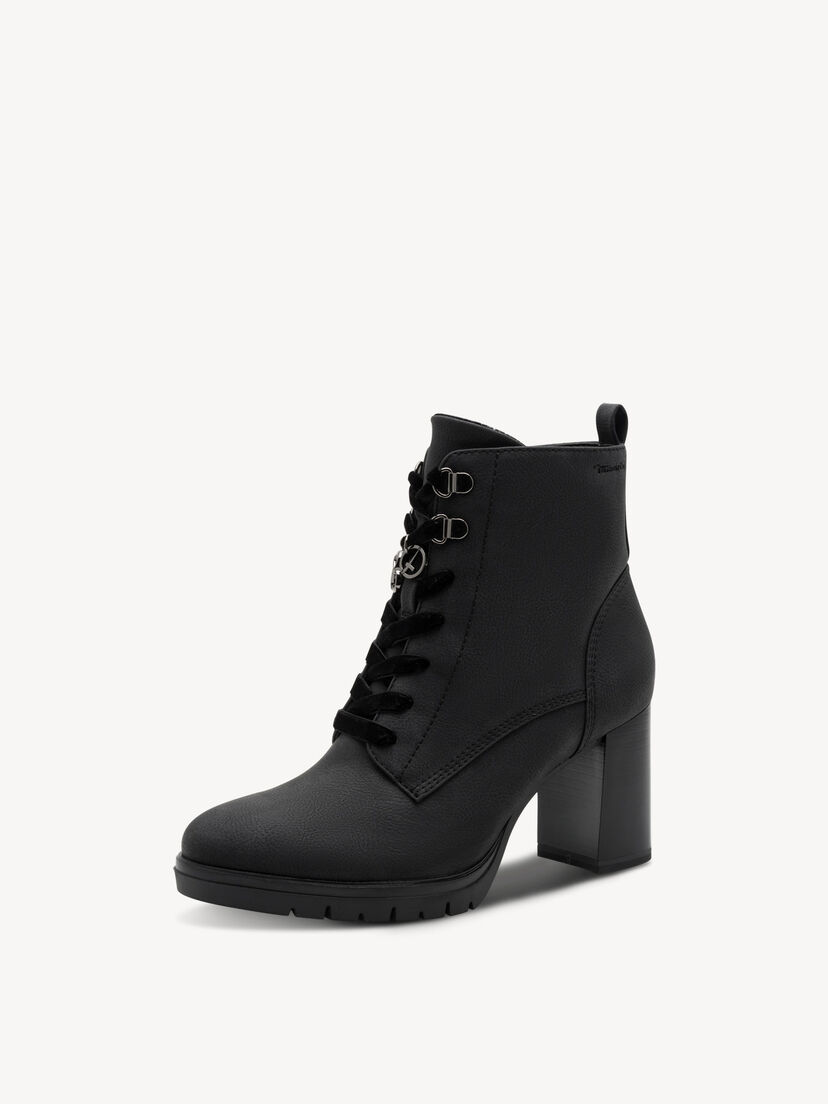 Enkellaarsje - zwart, BLACK, hi-res