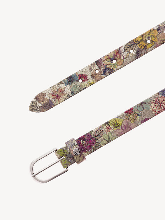 Leren riem, Gold-Multicolor, hi-res