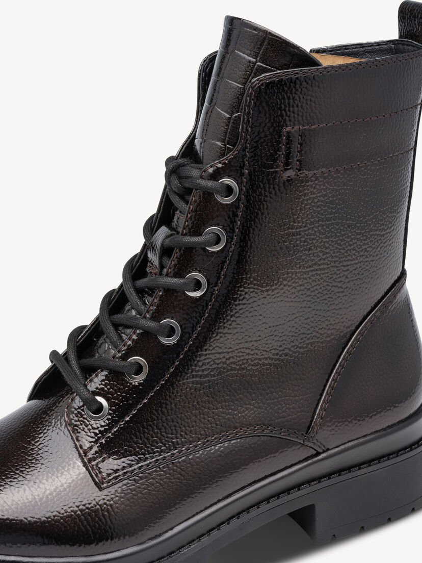 Enkellaarsje - bruin, MOCCA PATENT, hi-res