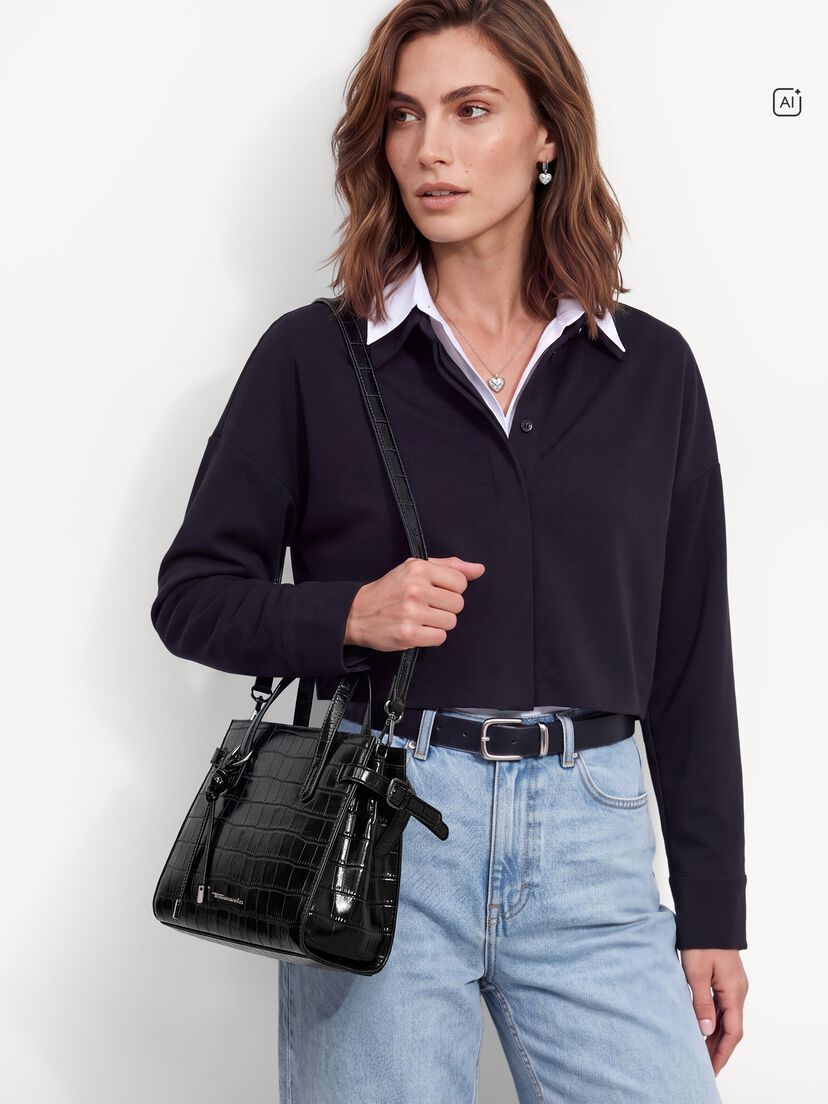 Shopper - zwart, black, hi-res