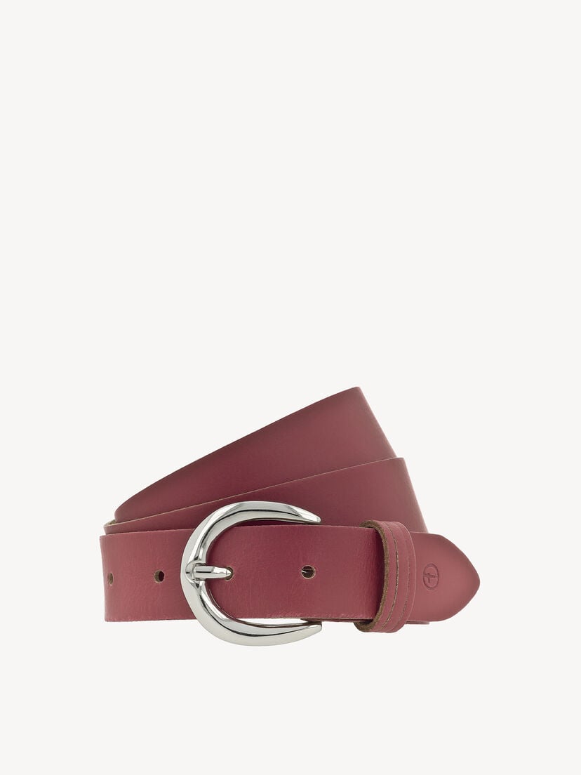 Leren Riem - rood, Korallenrot, hi-res