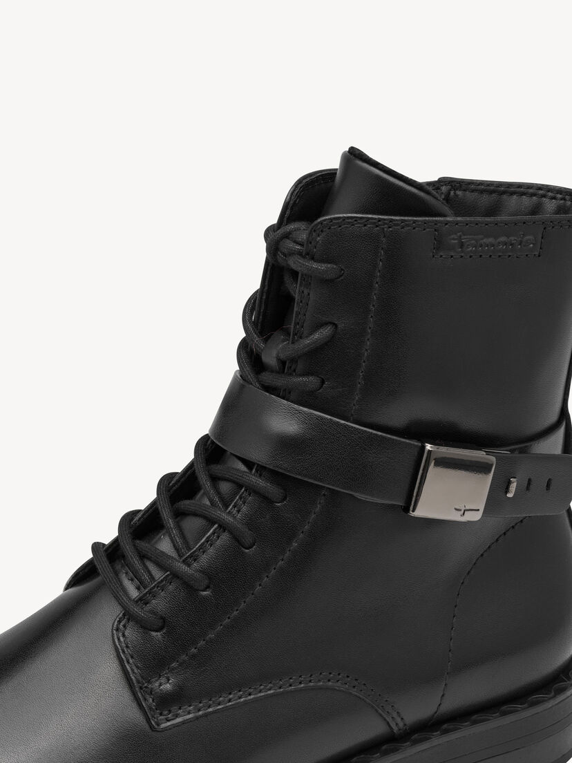 Enkellaarsje - zwart, BLACK, hi-res