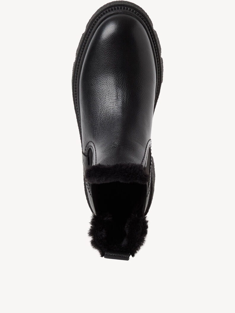 Bootie, BLACK LEATHER, hi-res