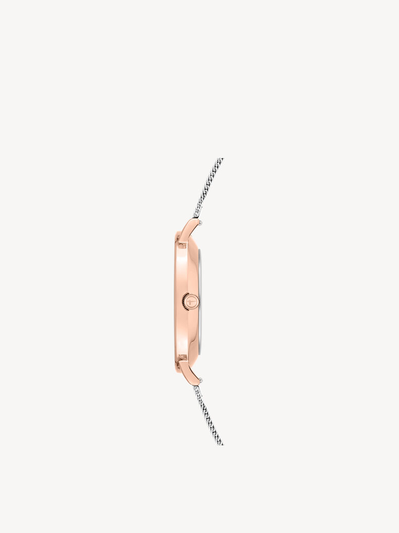 Montre - argent&eacute;s, rosegold mesh silver, hi-res
