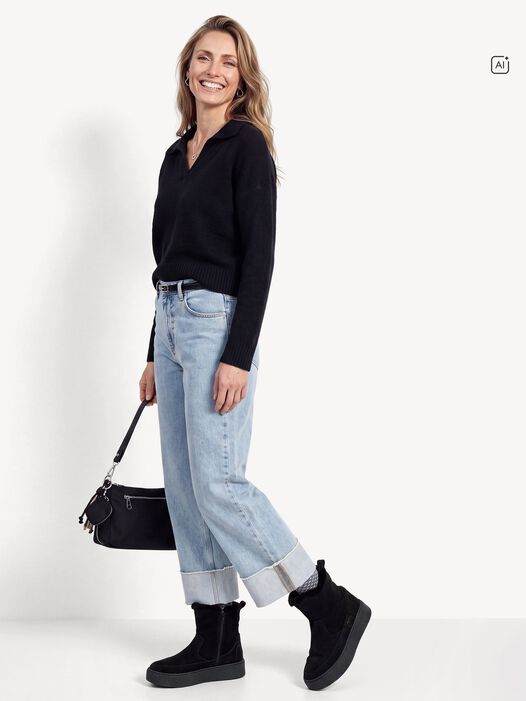 Enkellaarsje, BLACK, hi-res