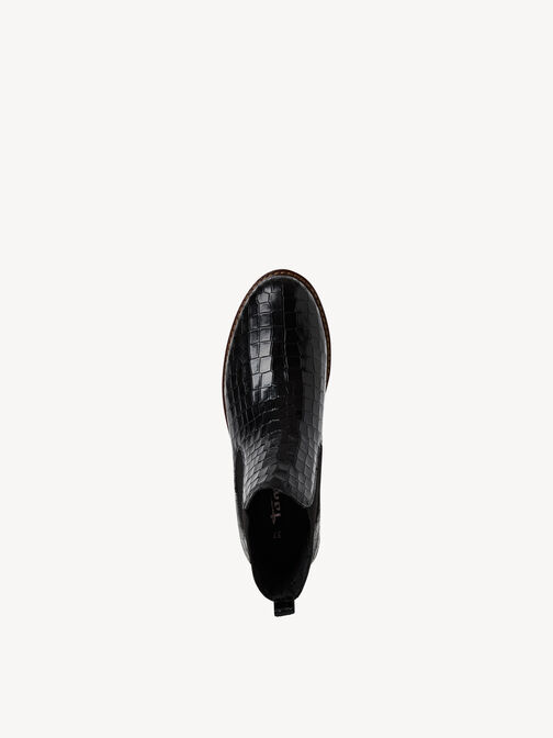 Stivaletti Chelsea, BLK LEA. CROCO, hi-res