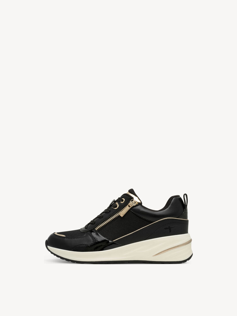 Sneaker - zwart, BLACK/GOLD, hi-res