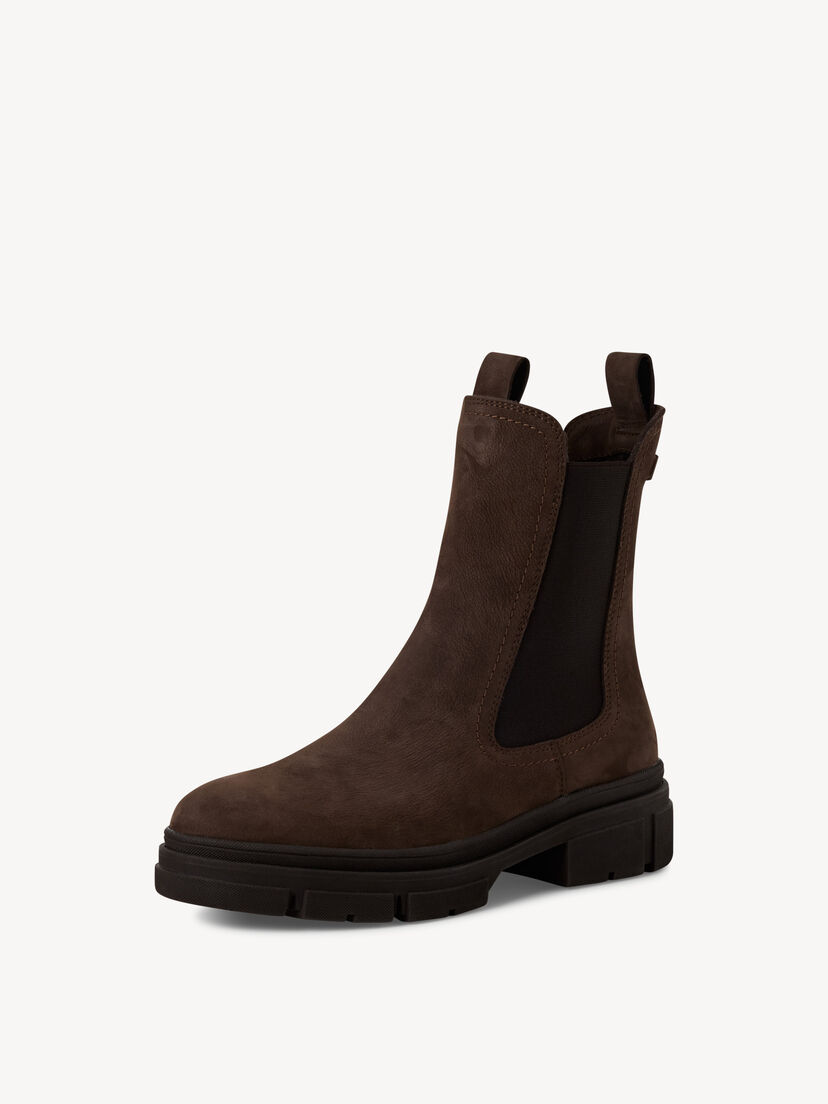 Leren Chelseaboot - bruin, MOCCA NUBUC, hi-res