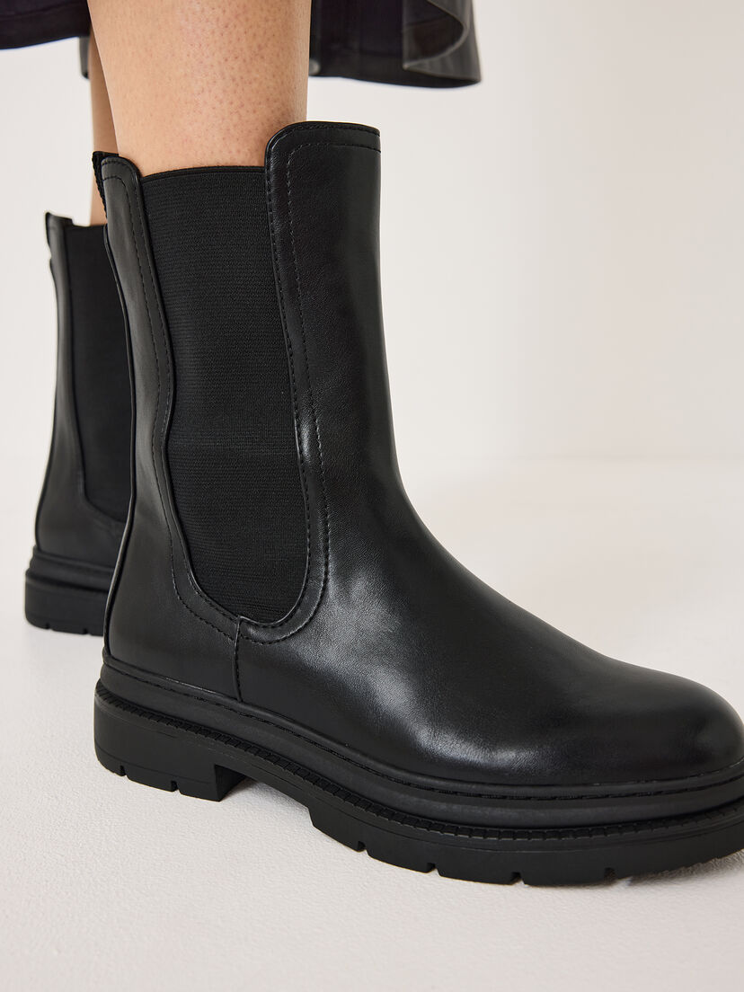 Chelseaboot - zwart, BLACK, hi-res