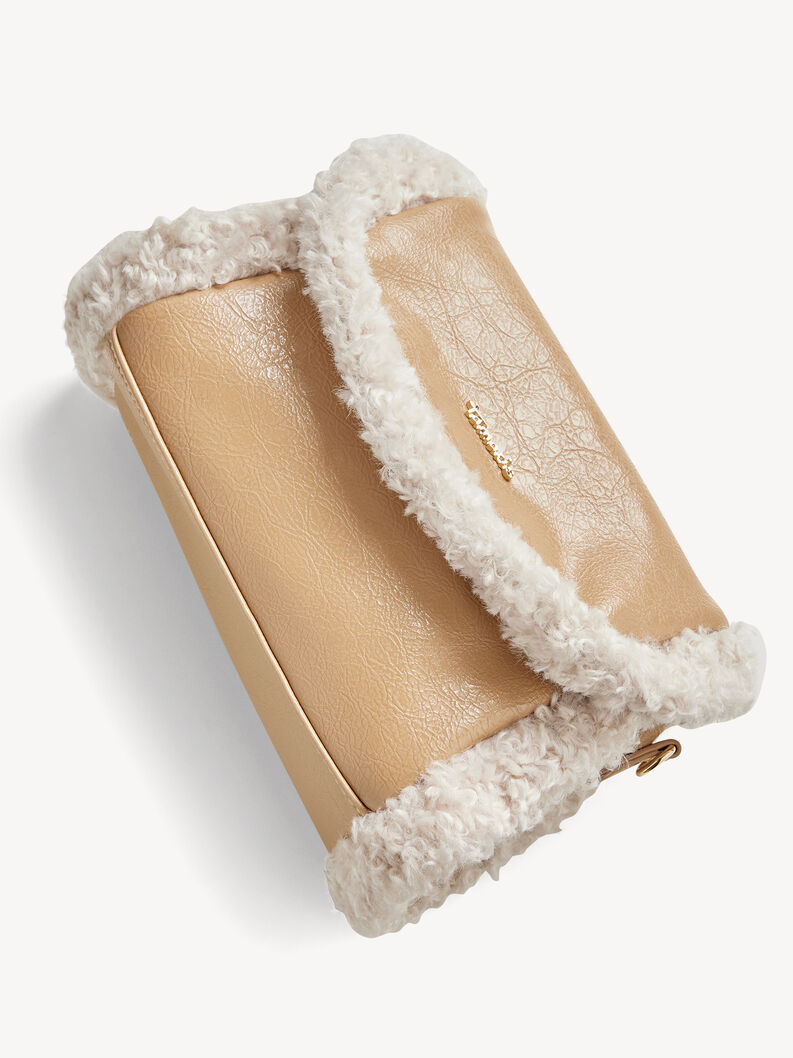 Skuldertaske - beige, sand, hi-res